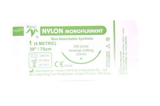 Nić nici chirurgiczna chirurgiczne NYLON 1 szwy