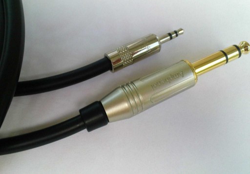 PROCAB duży stereo JACK 6.3 S/mały JACK 3.5S 3m