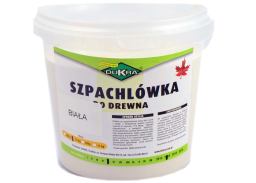 SZPACHLÓWKA SZPACHLA DO DREWNA 600g BIAŁA