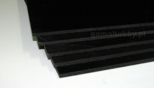 PCV spienione, czarne 3 mm, płyta 30x50cm FV