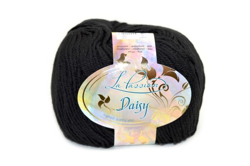 WŁÓCZKA LA PASSION - DAISY - 30 - CZARNA