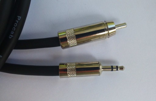 PROCAB kabel mini Jack stereo / RCA (czincz) 2m