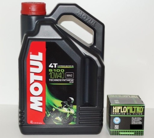 OLEJ MOTUL 10W40 FILTR OLEJU YAMAHA GRIZZLY 700