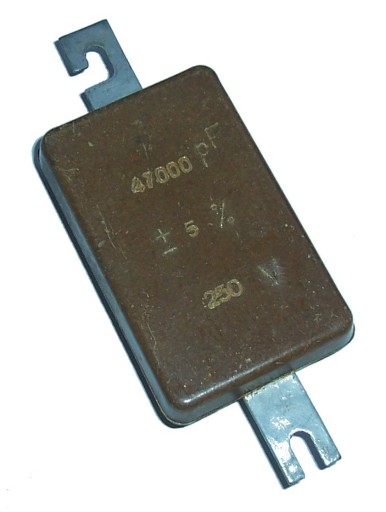 KONDENSATOR MIKOWY Silver Mica KSO-13 47nF 250V