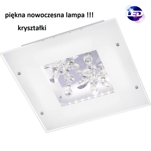 Lampa plafon LED do salonu sypialni kryształki !!!