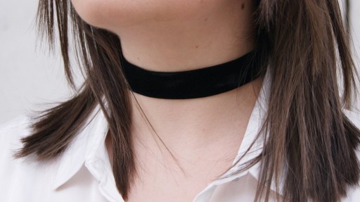 Choker czarny obroża aksamit aksamitka naszyjnik