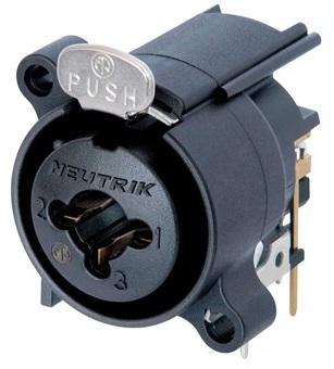 NEUTRIK Gniazdo combo XLR / JACK stereo NCJ6FA-H