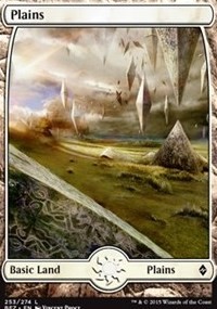 FOIL Full Art Plains 253 BFZ ^MTGRes^