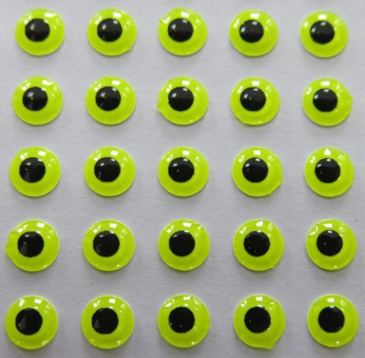 OCZY 3D LIME (FLUO) wobler 10 mm 10-sztuk