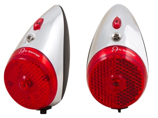 Lampka tylna SPANNINGA Nr 9 dynamo z podtrzymaniem