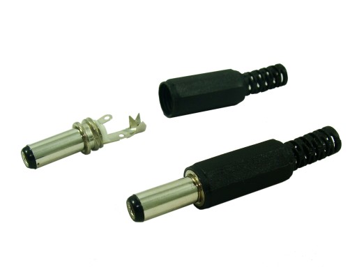 Wtyk zasilający DC 2,1/5,5mm 5,5/2,1 mm żeńskie 14mm