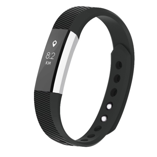 Pasek do FITBIT ALTA / HR silikonowy jakość CZARNY