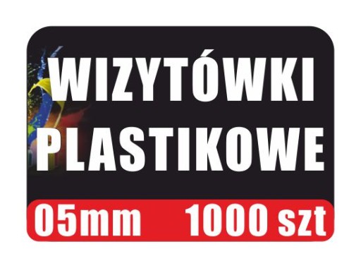 Karty Plastikowe 05 mm 1000 szt Rabatowe PVC PCV