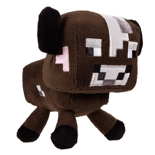 MINECRAFT BRĄZOWA KROWA PLUSZAK MASKOTKA FIGURKA