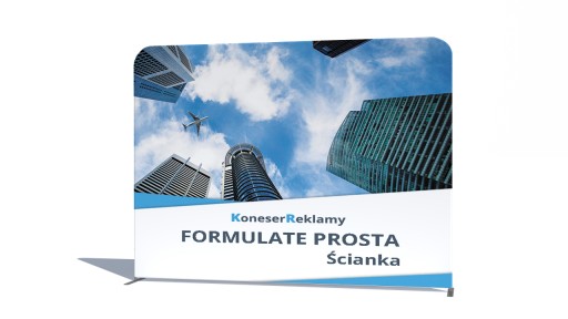 Ścianka tekstylna z grafiką Formulate Prosty 2,4m