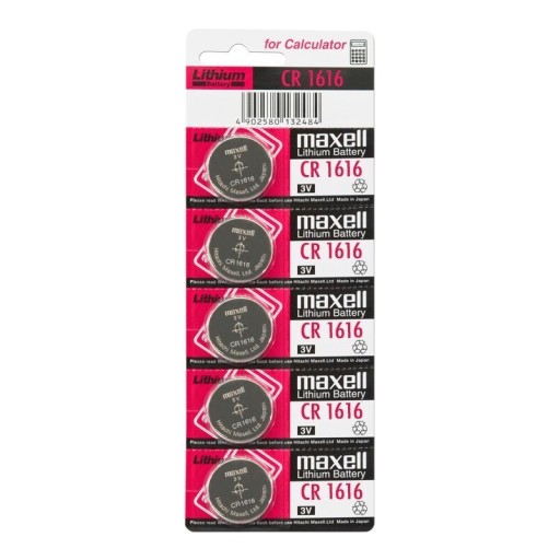 ~ Bateria litowa MAXELL 3V CR 1616 --- 5 sztuk ~