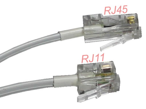 Nowość PRZEWÓD 1,5 m PRZEJŚCIE RJ45 na RJ11 b.