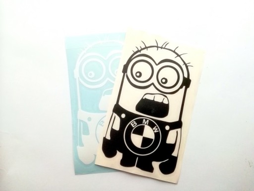 MINIONEK BMW naklejka sticker MINIONS