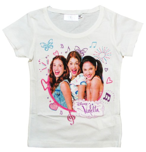 VIOLETTA T-SHIRT BLUZKA KROTKI REKAW DISNEY 116