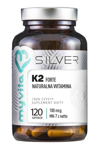 WITAMINA K2 MK7 100% 100MCG 120 KAPS. Myvita