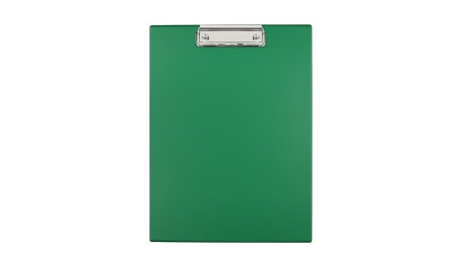 Deska z klipem A4 PVC zielona Clipboard