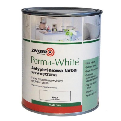 FARBA DO KUCHNI ŁAZIENKI PERMA-WHITE 0,96L