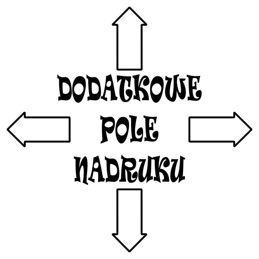 Dodatkowe pole nadruku do koszulki z nadrukiem