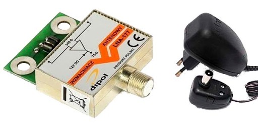 Wzmacniacz antenowy LNA-177 DVB-T z zasilaczem