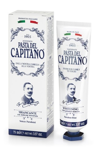 Pasta do ZĘBÓW Del CAPITANO 75 ml - WYBIELAJĄCA