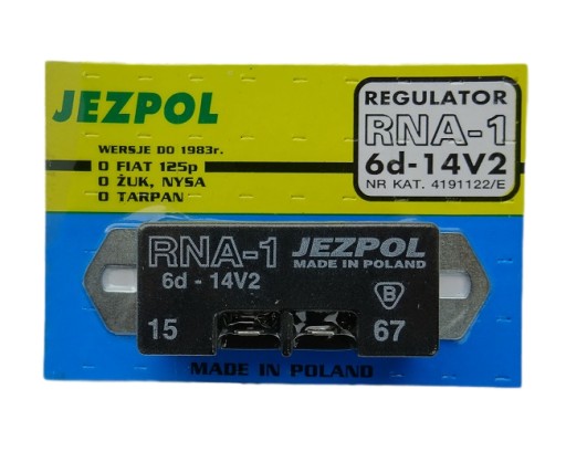 Regulator napięcia do Alternatora RNA-1 Jezpol Fiat Nysa A-12M-124-12-42