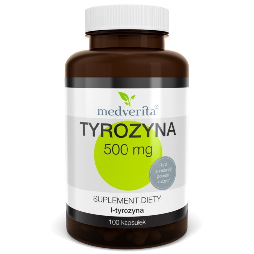 TYROZYNA 500mg L-tyrozyna Aminokwas - 100 kapsułek