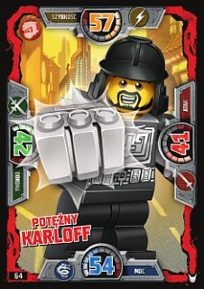 karta nr 64 Potężny Karloff Lego Ninjago 3