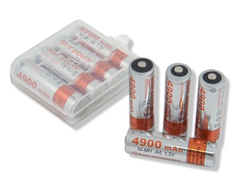 4x AKUMULATOR STAR POWER AA R6 4900mAh + ETUI