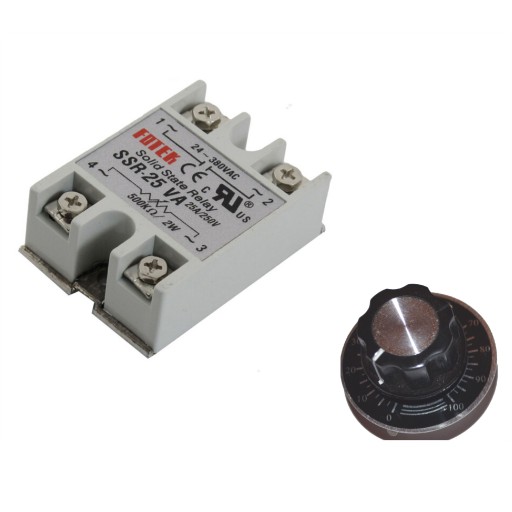 SSR - Regulator napięcia mocy Sterownik 25A+GRATIS