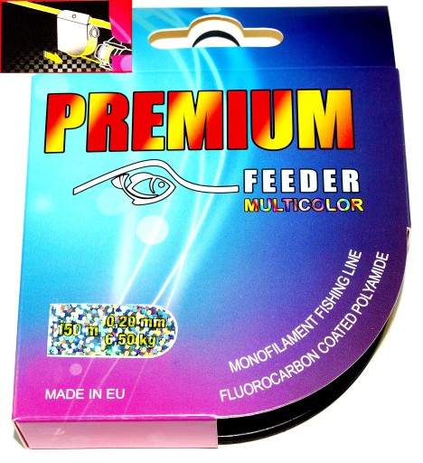 Żyłka wędkarska FLUOROCARBON FEEDER multicolor0,20