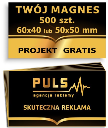 MAGNES z Twoją reklamą na lodówce klienta 500 szt.