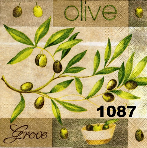 Serwetki do decoupage-1szt-OLIWKI -NR 1087