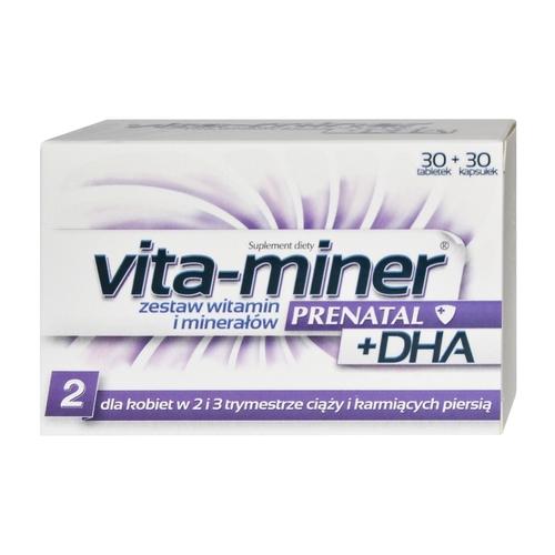 Vita-Miner Prenatal +DHA 30tabl.+30 kaps. W CIĄŻY