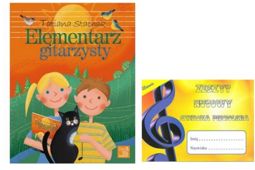 Elementarz gitarzysty +Zeszyt szeroka pięciolinia