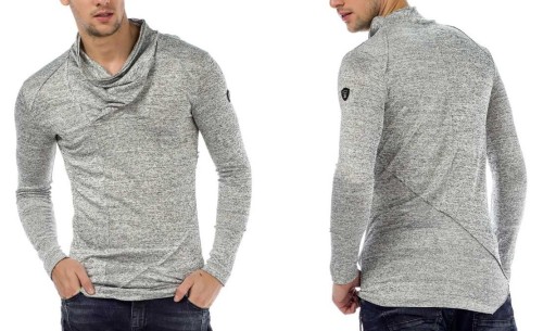 NEW_LONG_KOŁNIERZ GREY WANTED_CIPO BAXX CL328_XXL