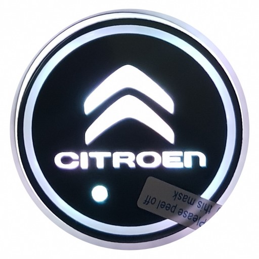 ŚWIATŁA LED LOGO PODKŁADKA CITROEN RZUTNIK RGB