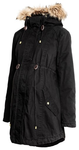 H&M lekko watowana PARKA ciążowa r. XS 34 MAMA