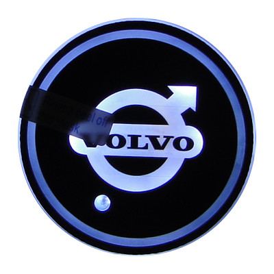 ŚWIATŁA LED LOGO PODKŁADKA VOLVO PROJEKTOR BIAŁY