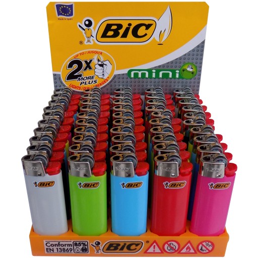 50x Zapalniczka Krzesiwo BIC J25 Mini