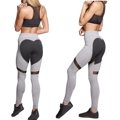 LEGGINSY SPORTOWE SERCE HEART SEXY PUSH UP S3XL