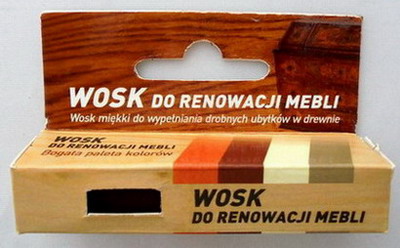 Wosk do renowacji, naprawy mebli, drewna 1szt.