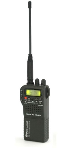 cb radio ALAN 42 MULTI + HUSTLER IC-100+GUMA