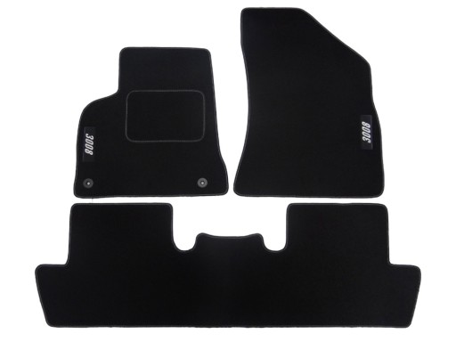 PEUGEOT 3008 2009-2016 DYWANIKI WELUROWE 8mm