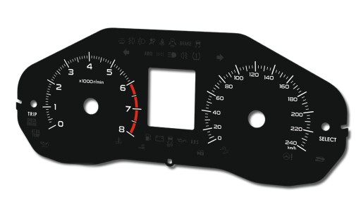 Tarcza do licznik Subaru Forester zamiennik MPH/km