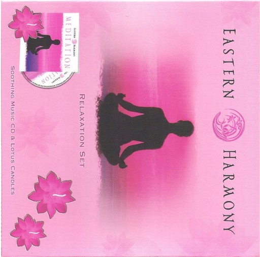 Eastern Harmony CD + 3 ŚWIECZKI LOTUS BOX OZDOBNY